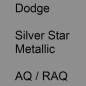 Preview: Dodge, Silver Star Metallic, AQ / RAQ.